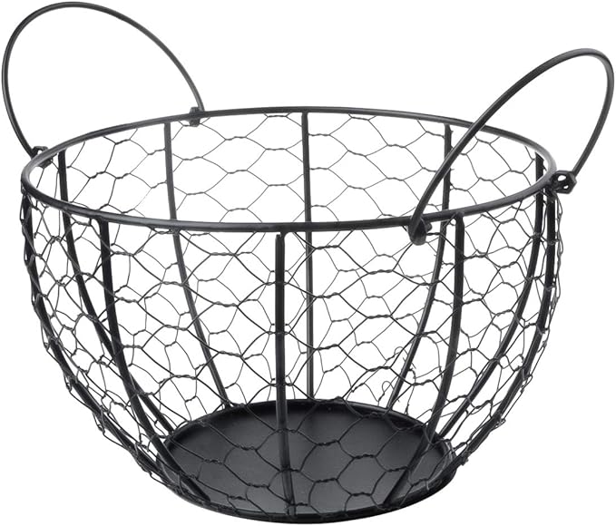 Kitchen Storage Metal Wire Egg Basket Farm Chicken Cover Egg Holder/Organizer Case/Container