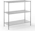 24" Deep x 54" Wide x 54" Height Wire Shelving Kit | 3-Tier | NSF Commercial Storage Rack Unit