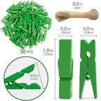 Clothes pins Green