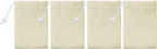 Urban Villa Laundry Bags 4-Pack 28”x36" Extra-Large Cotton Canvas Heavy Duty Washable Durable Travel Laundry Sacks with Drawstring Closure Reusable Hamper Liners for Dirty Clothes Delicates & Lingerie