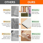 Lifewit 16 Pack Drawer Dividers 4" High 28-43.5cm/11-17" Adjustable Drawer Organizer for Clothes/Utensils, Expandable Drawer Separator in Dresser/Kitchen/Bedroom/Office Organization & Storage Beige