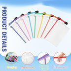 Jetec 32 Pcs Mesh Zipper Bags Toy Storage Bikini Organizer Bag Bolsas Para Guardar Trajes De Bano Waterproof Zipper Reusable Pouch Puzzle Multipurpose for Storage Office(Cute Color,5.1 x 4.1 Inch)