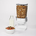 OXO Good Grips Countertop Cereal Dispenser, Clear/White (Pack of 2)