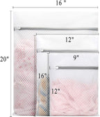 Muchfun 3Pcs Durable Honeycomb Mesh Laundry Bags for Delicates (1Large, 1Medium, 1Small)