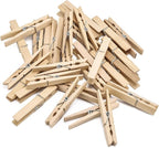 100pcs Clothes Pins Wood - 4 inch Heavy Duty Wooden Clothespins for Hanging Clothes Outdoor Clip,Crafts