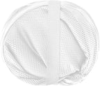 Smart Design Deluxe Mesh Pop Up Square Laundry Hamper w/ Side Pocket & Handles - VentilAir Fabric Collapsible Design - for Clothes & Laundry - Home - (Holds 2 Loads) (14 x 23 Inch) [White]