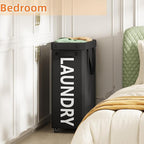Laundry Basket with Wheels, 90L Rolling Laundry Hamper with Wheels, Large Clothes Hamper on Wheel with Removable Mesh Bag for Bedroom, Dorm Room Essentials, Black