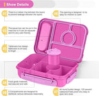 Bento Box Adult Lunch Box Kids,Lunch Containers for Adults/Kids/Toddler,5 Compartments Bento Lunch Box with Sauce Vontainers,Microwave & Dishwasher & Freezer Safe,BPA-Free (Red lily)