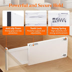 Lifewit 10 Pack 6" High Drawer Dividers 34-56cm/13.5-22" Adjustable Drawer Organizer for Clothes/Utensils, Expandable Drawer Separator in Dresser/Kitchen/Bedroom/Office Organization & Storage White