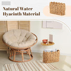 Wicker Toilet Paper Storage Basket Large Scallop Edge Water Hyacinth Narrow Wicker Baskets for Toilet Paper up to 9 Mega Rolls for Bathroom Accessories Organizer Storage