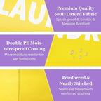 125L Large Laundry Basket with Handles, Foldable Clothes Hampers Stand Up Well, Portable Dirty Clothes Hamper, Rugged Laundry Basket for Flat, Dorm, Travel, Yellow