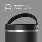 Hydrapeak 25oz Stainless Steel Vacuum Insulated Food Jar for Hot Food and Cold Food, Wide Mouth Leak-Proof Soup Jar for Adults, 10 Hours Hot and 16 Hours Cold (Black)