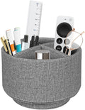 Pen Holder for Desk Organizers and Accessories, 360 Swivel TV Remote Control Holder for Table, Nightstand Organizer Caddy for Office Supplies/ Media Controllers, Bedside Decorations for Living Room