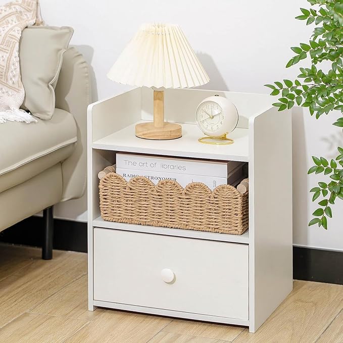 Toilet Paper Storage Basket,Wicker Baskets with Wood Handles,Toilet Tank Basket for Organizing,Scalloped Basket for Bedroom Nursery Room Kitchen Bathroom (2PC)