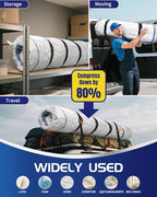 Vacuum Storage Bags for moving, Vacuum Seal Bags for Memory Foam, Latex, Clothing & Bedding, Space Saver Bags(1 Twin/Twin XL)