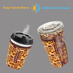 Reusable Neoprene Insulator Sleeve for Iced Coffee & Cold Soda, Coffee Sleeves for Iced & Hot Drinks, Cold Beverage Cooler Compatible with Starbucks, Dunkin (Team GFD, Large: 32oz)