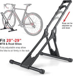 CHEPARK Bike Floor Stand Rack- Indoor Bike Stand for Garage/Home - Bike Storage Bicycle Parking Rack Fit 20”-29” Mountain Road Bikes (3 Bike Rack)