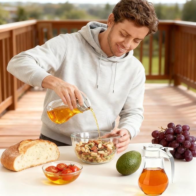 20 Pcs Syrup Dispensers with Retracting Spout 6 oz Syrup Glass Bottle, Coffee Container Jar Pot for Maple Chocolate Sugar