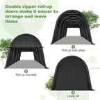 COBIZI Carport Canopy 12x20 Heavy Duty Portable Garage, All-Season Portable Car Ports & Outdoor Storage Shed, Galvanized Frame Vehicle Shelter with Removable Doors and Vents