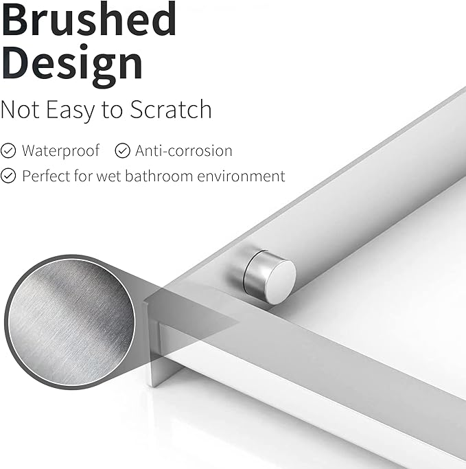 Towel Racks for Bathroom, Towel Holder for Bathroom Wall, 304 Stainless Steel Bathroom Towel Rack Wall Mounted for Storing Towels, Robes, Bathroom Towel Holder with Hooks, Bathroom Towel Storage, Pro