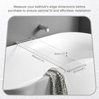 Clear Bathtub Tray Caddy, Bath Tub Rack Shelf, Luxury Bathroom Organizer Tablet Holder, Acrylic SHUNLI