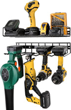 UNITEDPOWER Wall Mounted Power Tool Organizer Holder, Heavy Duty Utility Storage Rack for Battery Powered Hand Tools, Cordless Drill Rack, Workshop, Shed, Garage, Home