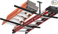 Double Kayak/Ladder Ceiling Storage Rack, Hi Port 2 Ladder Hanger Overhead Garage Kayak Ladder Rack, Holds 200 lbs, Adjustable Height Design, Black