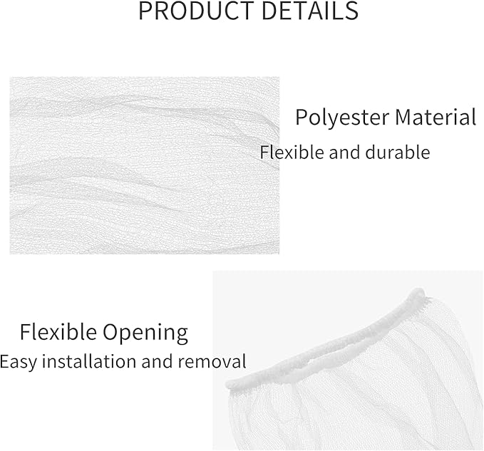 Sink Strainer Bag，200 PCS Disposable Kitchen Sink Trash Mesh Bag, Large Size Rv Wash Basin Garbage Bags of Sink Basket Strainer