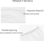 Sink Strainer Bag，200 PCS Disposable Kitchen Sink Trash Mesh Bag, Large Size Rv Wash Basin Garbage Bags of Sink Basket Strainer