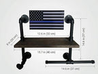 Heavy Duty Tactical Gear Rack Wall Mount Police Vest Hanger Plate Carrier Stand Storage Rack Display Stand for Police, Motorcycle, Cycling for Helmet, Belt, Football Suit (1)