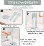 Kitchen Gloves Holder Mitten Dryer Reusable Plastic Dish Washing Rack Sink Holder Stand Blue
