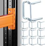 10 Pack Pallet Rack Clip Universal Pallet Racking Beam Locking Horseshoe Safety Clips for Teardrop Upright Frame Columns Engagement for Warehouse Storage Safety