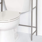Zenna Home 9065NN Bathroom Spacesaver, Satin Nickel 9.5D x 25.19W x 66.38H in