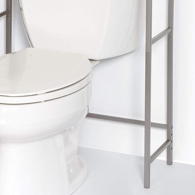 Zenna Home 9065NN Bathroom Spacesaver, Satin Nickel 9.5D x 25.19W x 66.38H in