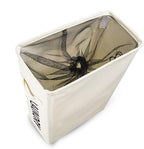 ZERO JET LAG 52L Large Slim Rolling On Wheels Laundry Hamper Tall Dirty Clothes Storage Basket Standable Corner Handy Bin Hamper Basket 15×8×22" (22 Inches, Printed Beige)