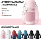 National Parks Water Bottle – 40 oz Insulated Stainless Steel Bottle with 63 Hand-Drawn Park Stickers, Carrier Bag, Strap & Gift Box – BPA-Free – Ideal for Hiking, Camping & Travel