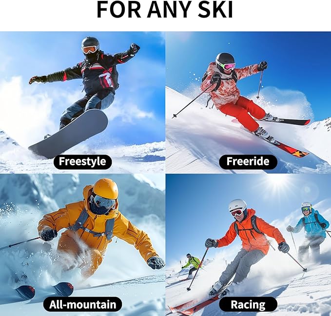 Ski Rack 1Pack, Ski/Snowboard Wall Mount, Skateboard Wall Mount, Fits Any Ski/Snowboard, Holds Up to 25lbs, Winter Gear Organizer, Vertical Ski Storage Rack for Home & Garage