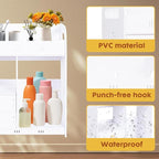 ShellKingdom Over The Toilet Storage Cabinet, Wall Mount Bathroom Cabinet, Narrow Bathroom Wall Cabinet with Doors and Shelf for Towel, Toilet Paper Storage, 16.9 x 14.96 x 7.08 inch