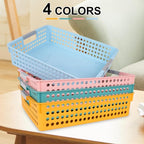 4 Pieces Turn in Trays for Classroom, Paper Organizer Baskets for Office and School