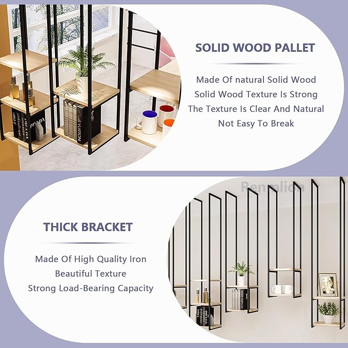 Ceiling Shelf Display Shelves Hanging Shelving Creative Flower Stand Ceiling Mounted Storage Rack Kitchen Pot Rack/Pan Racks Metal Iron Frame for Home Office Restaurant(30x30x85cm)