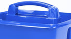 Storex Classroom Craft Caddy, 3 Compartment Plastic Organizer with Carry Handle, Assorted Colors, 9.25 x 5.25 x 9.25 Inch, Case of Six 5-Packs (00941U06C)