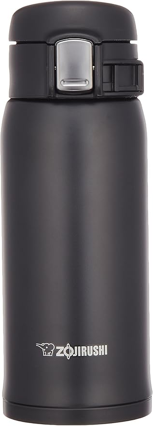 Zojirushi SM-SA36BA Stainless Steel Mug, 12-Ounce, Black