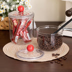 47oz Clear Candy Jar with Lid for Office Desk, Plastic Cookie Storage Jar for Kitchen Counter,1400ml