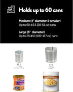 Shelf Reliance Cansolidator Max Large - 1-Pack Can Organizer for Pantry, Stackable Soda Can Storage for Kitchen, Holds 60 Large Cans of Food