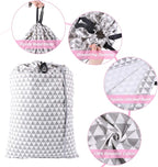SWISSELITE Laundry Bag with Handle and Drawstring, Large Heavy Duty Laundry Bag, 28 x 40 Inches Travel Dirty Clothes Bag for Laundromat and Household