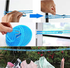 Clotheslines 3Pack Blue Pink Green 1.64ft Length Clothes Drying Rope Portable Windproof 5m Clothesline for Camping Travel Indoor Outdoor Laundry Clothes Line