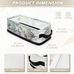 Small Storage Bins Multi-purpose Bathroom Organizer Basket Collapsible Toilet Paper Basket Space-saving Lightweight Fabric Home Storage Containers Basket, Owl Flower