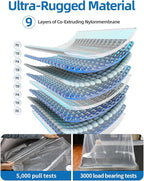 Vacuum Storage Bags for moving, Vacuum Seal Bags for Memory Foam, Latex, Clothing & Bedding, Space Saver Bags(1 Queen/Full/Full-XL)
