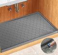 Silicone Under Sink Mat 22" x 22", kitchen Essentials and Gadgets, Shelf liner and Cabinet Protector, Home Organizers and Storage, Waterproof Bathroom Tray