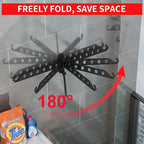 JOOM Laundry Drying Rack Wall Mounted Clothes Drying Rack Clothes Hanger Grey 2 Pack